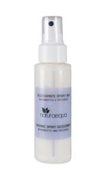 Solid deodorant made with natural ingredients including bergamot and patchouli essential oils. Comes in a recyclable paper packaging.