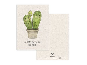 Postcard cactus family