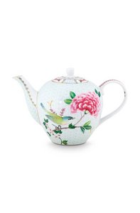 Tea Pot Large Blushing Birds White 1.6ltr