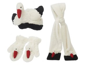 Plush winter set 'Stork', Sch