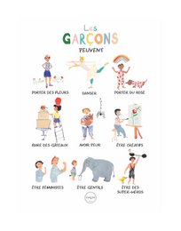 Poster „Boys can“ A3