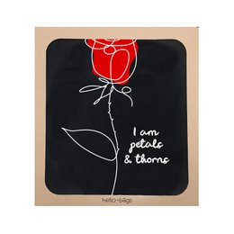 Totebags. Bolso grande model "JEG ER KRONBLADER OG TORNE"
