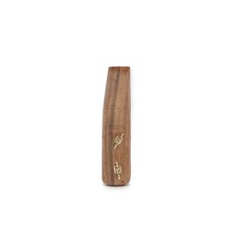 Coat Hook wood and brass, Brut Homeware