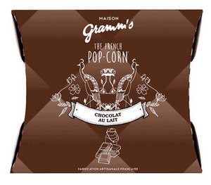 Caramel Popcorn coated with milk chocolate (30g)