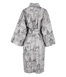 Satin badekåbe kimono med taske Secret Love Story of Royal Vilnius