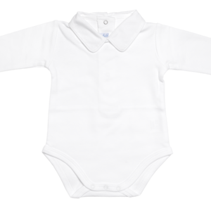 Long-sleeved body white made from 100% finest cotton
