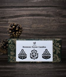 Candele della foresta di cera d'api