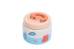 Insulated food jar with a playful, colorful design featuring a lion motif. Made of durable, BPA-free materials to keep food and drinks at the desired temperature.