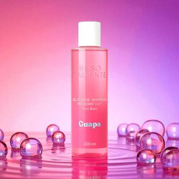  Shower gel with 2-in-1 foam shampoo formula, featuring a white musk scent.