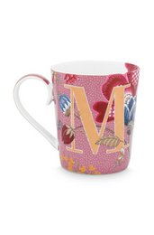 Pink Floral Fantasy Alphabet Tasse - M - 350ml