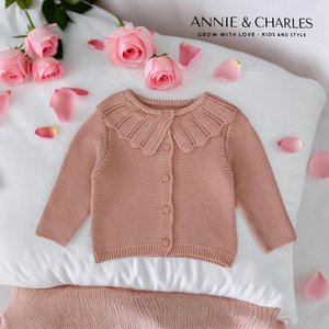 Knit jacket with LOTUS collar