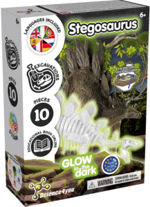 Fossil Excavations Glow in the Dark Science4You - Stegosaurus
