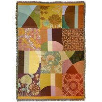 NIN-NIT Patchwork Blanket | plaid | woven blanket | 160 x 220 cm