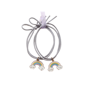 Elastic/hair bracelets - Rainbows