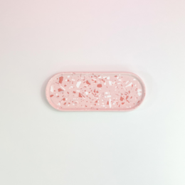 Vassoio ovale • LENGJA S • Terrazzo arrossato