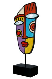 Poly Skulptur Gesicht"Abstrakt" VE 2 so