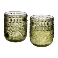 ELISE GREEN Set of 4 glasses 260ml7.5x9.2cm