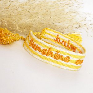 Woven bracelet Sunshine on my mind