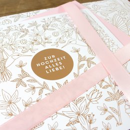 Carte de voeux pour le mariage
