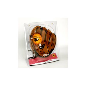 Baseball glove brown with ball