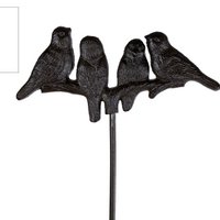 Tuinsteker Birds antiek bruin metaa