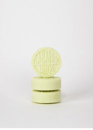 Neroli soap bar, 100g, made with natural ingredients, rectangular shape, light green color.