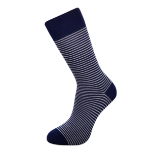 Stripy Navy Bamboo Socks