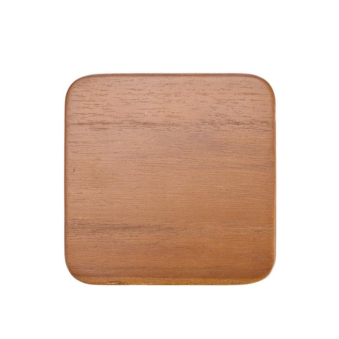 De materiaalonderzetter - glad medium bruin