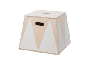 trapezbox "the roll up" weiss-Holz