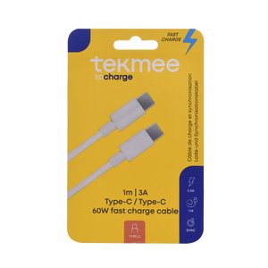Tekmee 1m type-c type-c fast charging cable