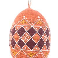 Hand-painted Easter Egg (orange)