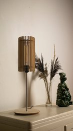 Tubo Bedside lamp - Natural wood