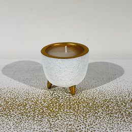 Candela / vaso di fiori in oro bianco