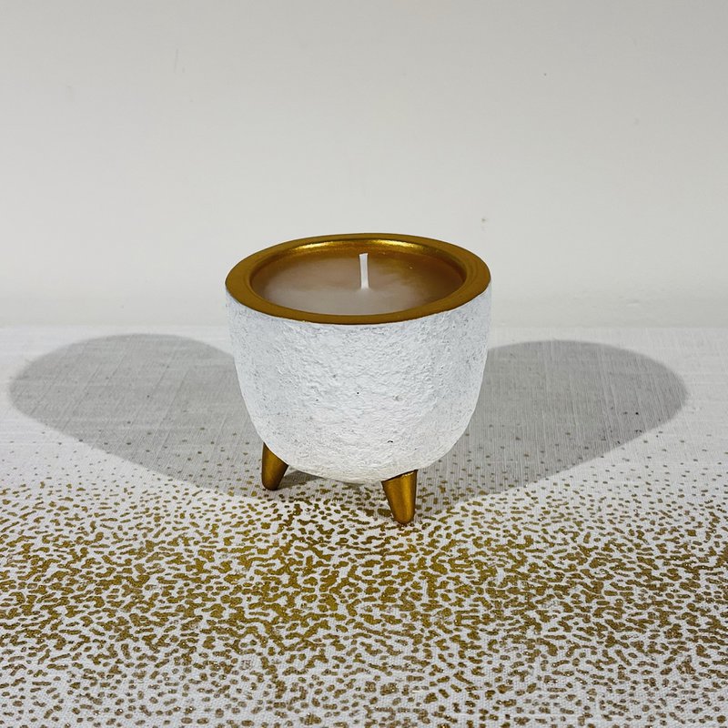 Candela / vaso di fiori in oro bianco