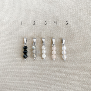 Edelstein-Power-Anhänger – Silber