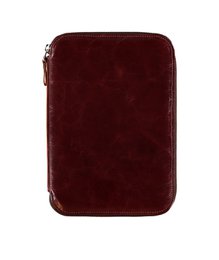 Madda leather office case - burgundy red