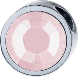 Zawieszka PURE okrągła, 6mm, z kamieniem w wybranym kolorze, wykonana ze stali chirurgicznej
