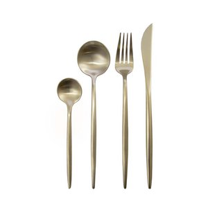 Haushaltsholz 24 Stück Champagner Matte abgerundete Konturen