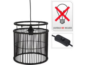 Hanging lamp 28x28x30cm black