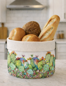 Korbbrot-Mehrzweckkorb mit rundem Boden – Kaktus