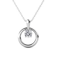 Octavia-hangers - zilver en kristal