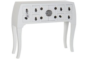 CONSOLA ABETO MDF 98X26X80 OOSTERSE BLANCO MB170076