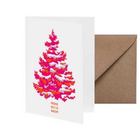 Klappkarte Baum Frohe Weihnacht