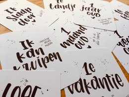 Meilensteinkarten mit einem Hauch von Humor