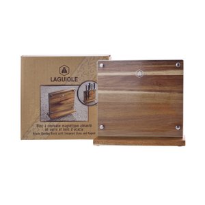 Bloc Rustende magnetische steek in Accacia Wood (25 cm)