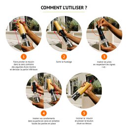 Laguiole solna pieprzu bambusowa sól i pieprzowy młyn elektryczny