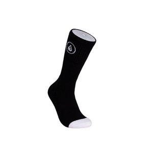 Cotton Crew Socks Logo black