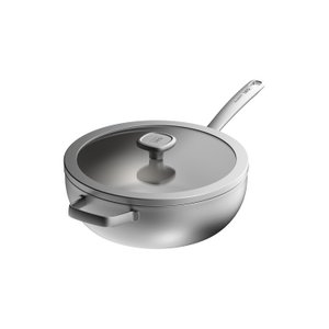 LEO Wokpan met deksel Graphite 28cm