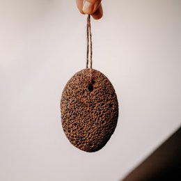 Volcanic pumice stone, dark