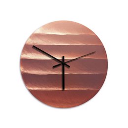Wanduhr Kupfer geschliffen